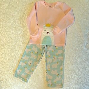 Carter’s -Toddler Girl 2 pc Fleece Bear Pajamas